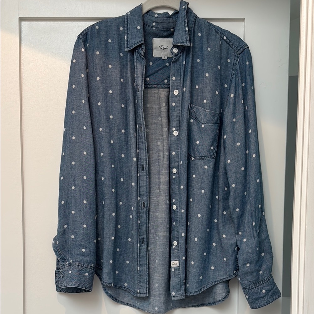 Rails Ingrid Polka Dot Chambray Shirt